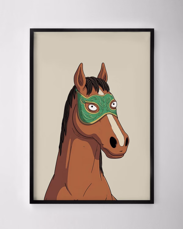 Horse in a Green Mask Print No.6