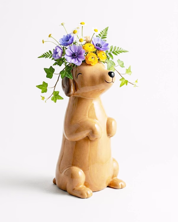 Sausage Dog Vase