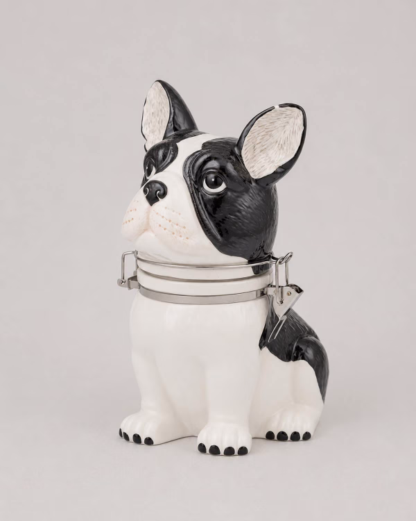 Frenchie Ceramic Storage Jar