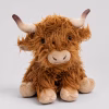 Deluxe Highland Cow Sitting Plushie