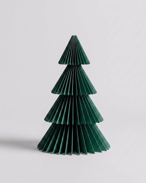 Dasher Green Paper Christmas Tree (20cm)