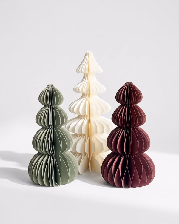 Figgy Paper Christmas Tree Set of 3 (20cm + 15cm + 15cm)