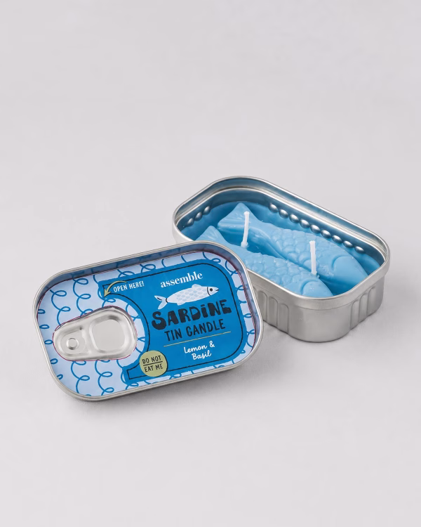 Sardine Tin Candle – Blue