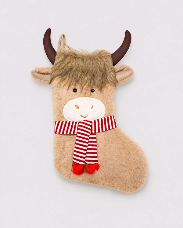 Highland Cow Christmas Stocking