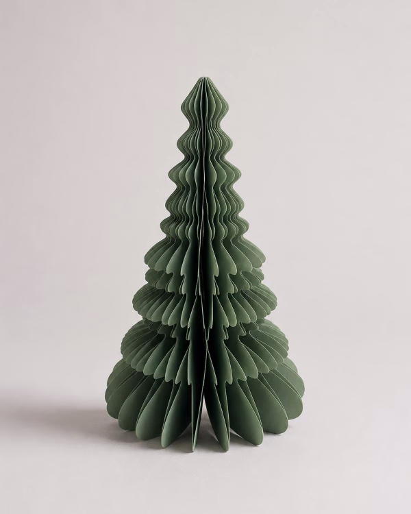 Holly Paper Christmas Tree (30cm)