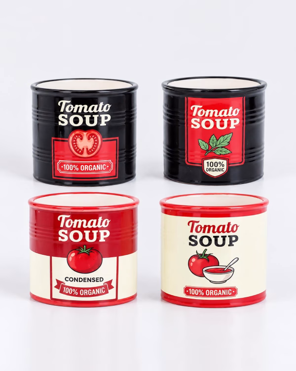 Tomato Soup Tin Planter