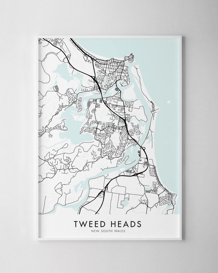 Tweed Heads Map Print - Chelsea Chelsea