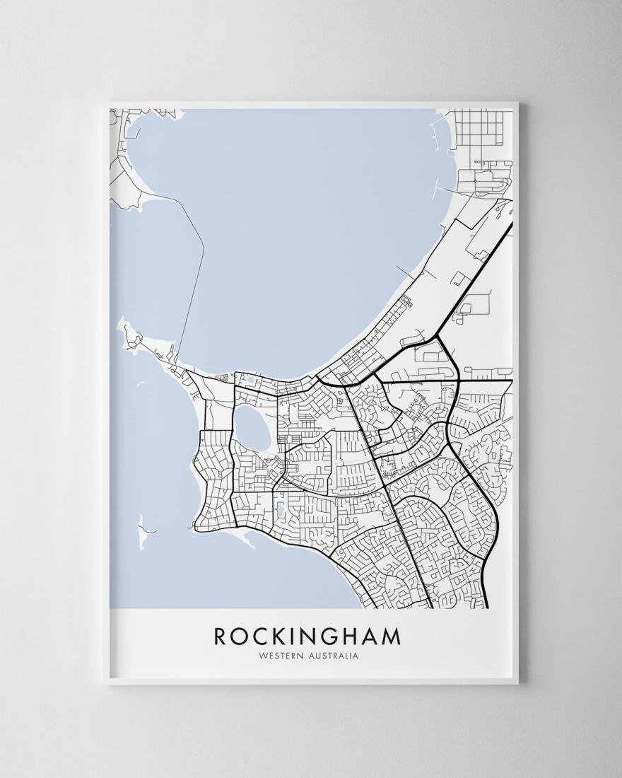 Rockingham Map Print - Chelsea Chelsea