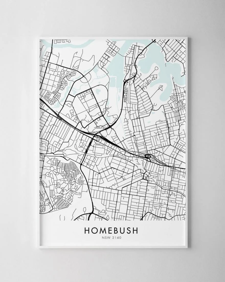 Sydney – Homebush Map Print - Chelsea Chelsea