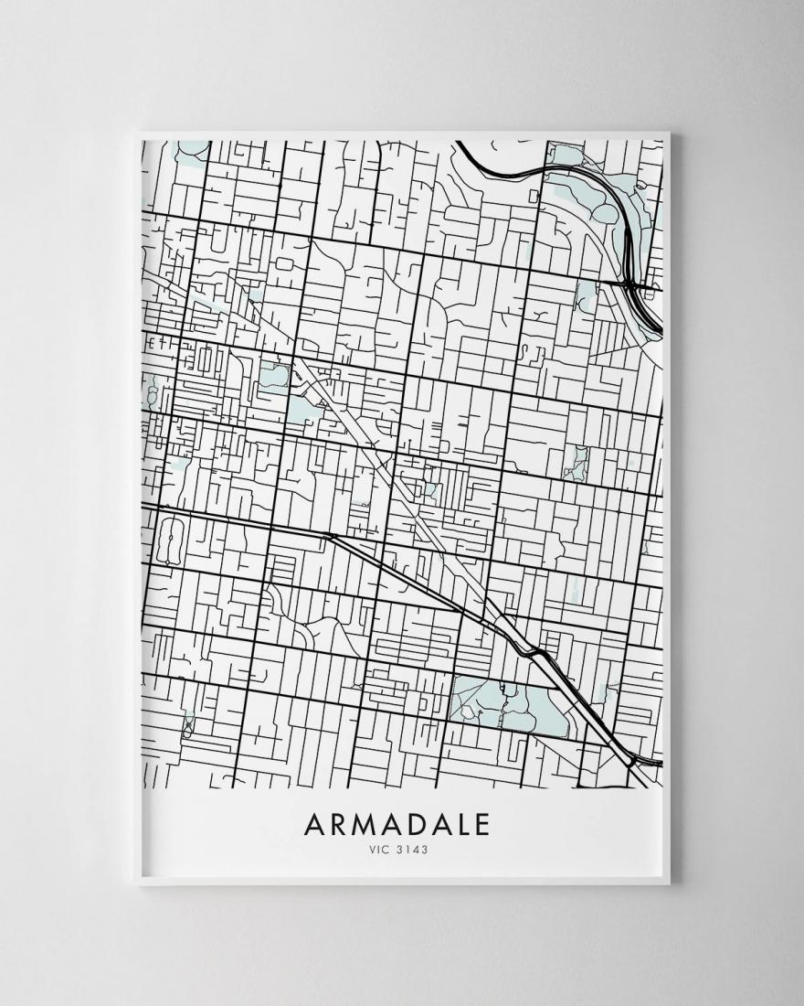 Melbourne – Armadale Map Print - Chelsea Chelsea