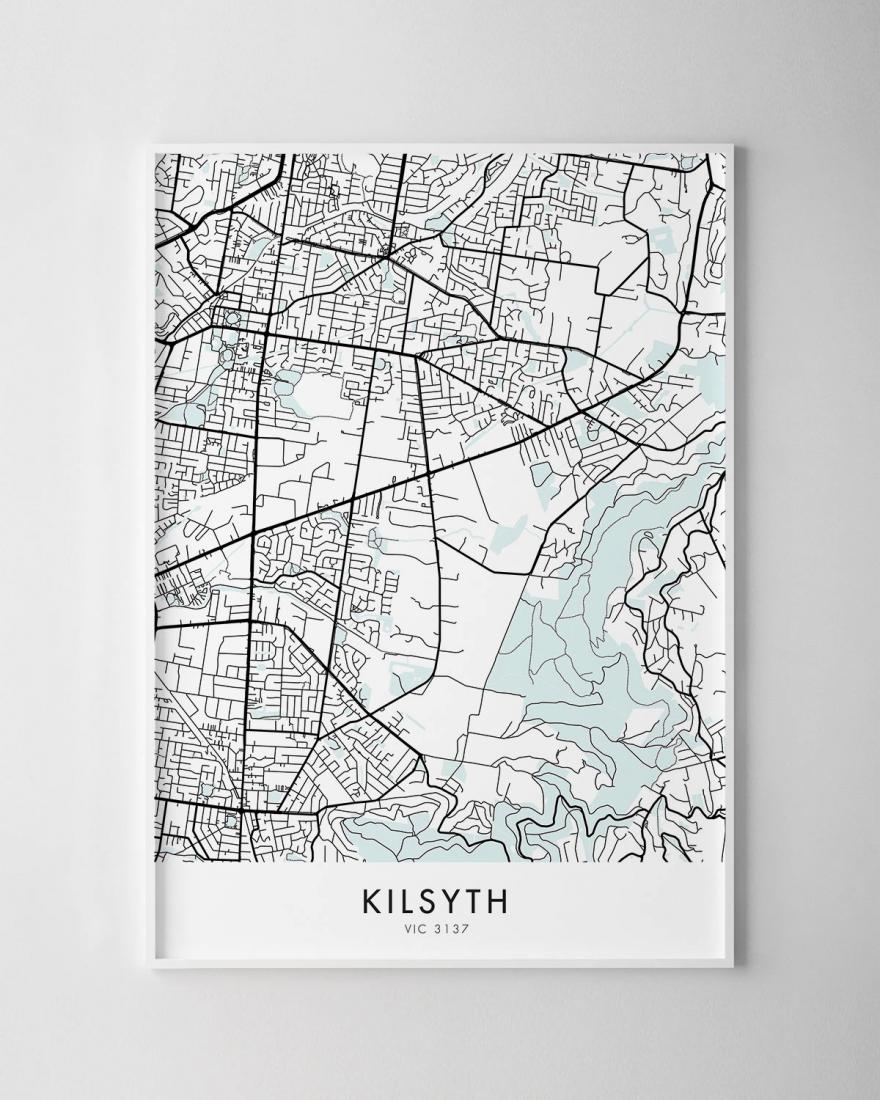 Melbourne Kilsyth Map Print Chelsea Chelsea