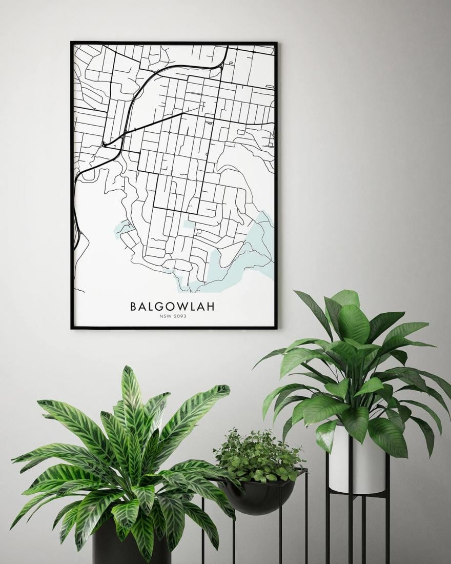 Sydney Balgowlah Map Print Chelsea Chelsea