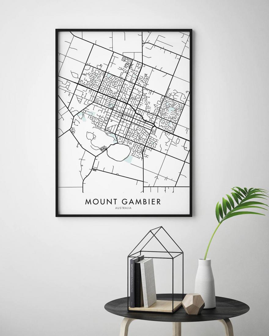 Mount Gambier Map Print Chelsea Chelsea