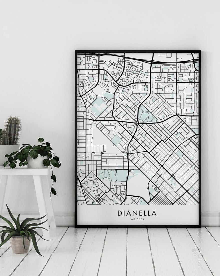 Perth – Dianella Map Print - Chelsea Chelsea