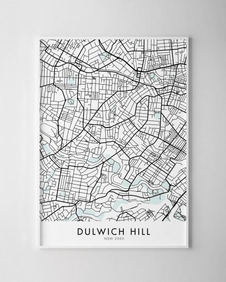 Sydney Dulwich Hill Map Print Chelsea Chelsea   1200x1500 DulwichHill 